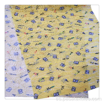 Vestido de estampado digital floral de tela de impresión de encaje al por mayor